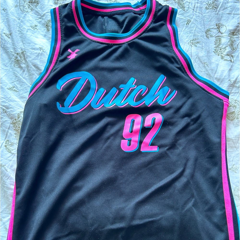 rare dutch bros basketball jersey